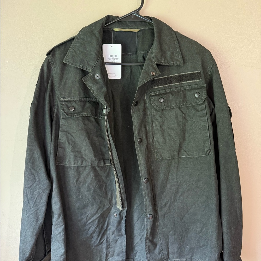 German Green Military Button Up